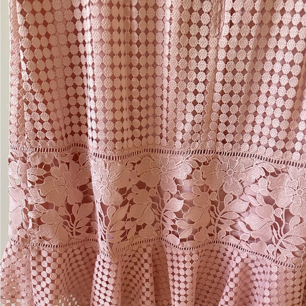 Pink midi dress by Talbots lace